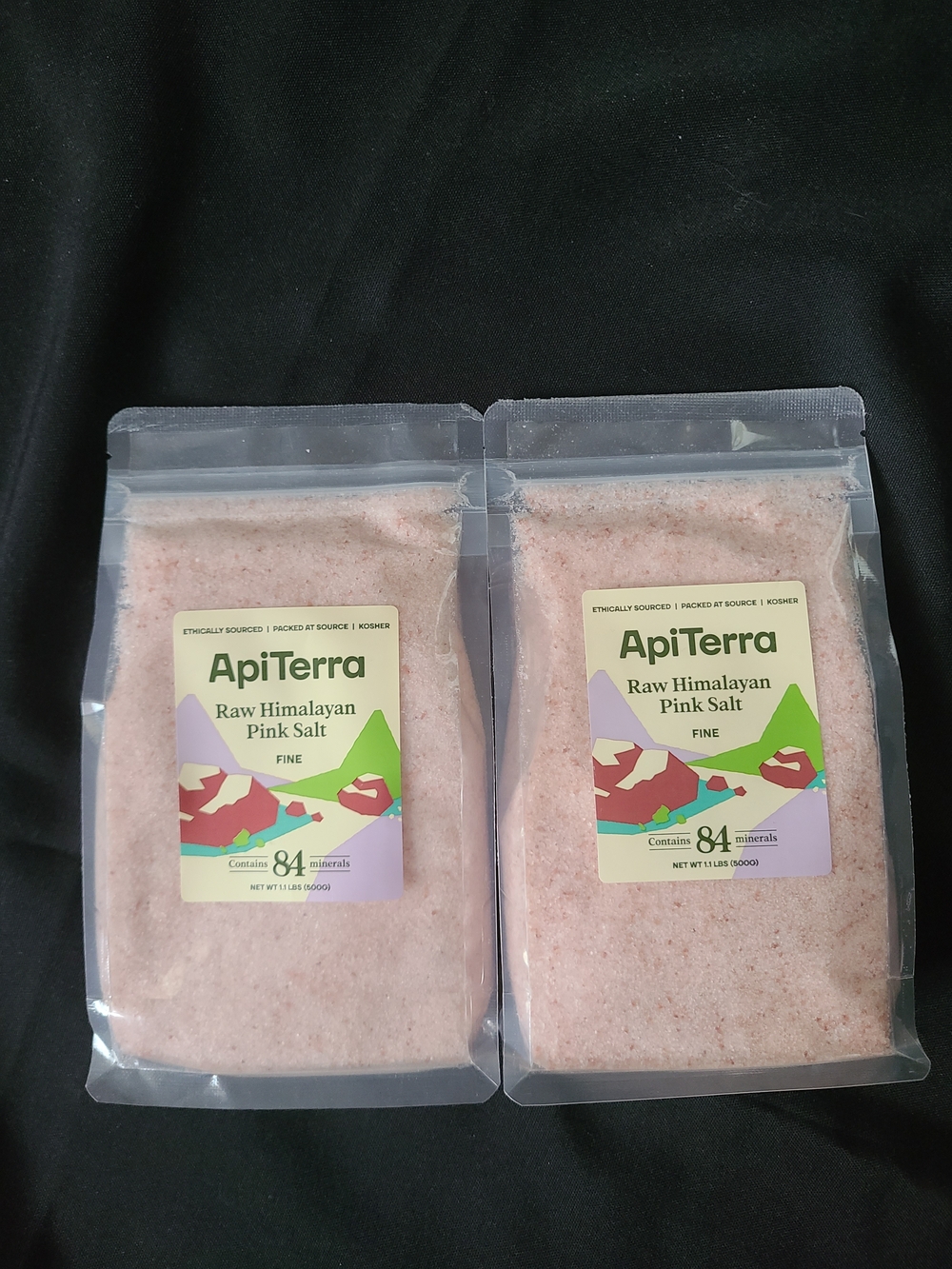 Raw Himalayan Pink Salt - Fine Pink Bath & Soak Salt (2 Pack)